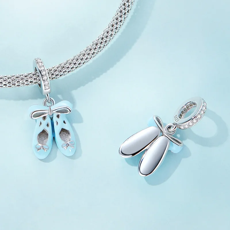 (kép) PANDORA típusú Balettcipő függő charm - SCC2395 - Megtekintés 4