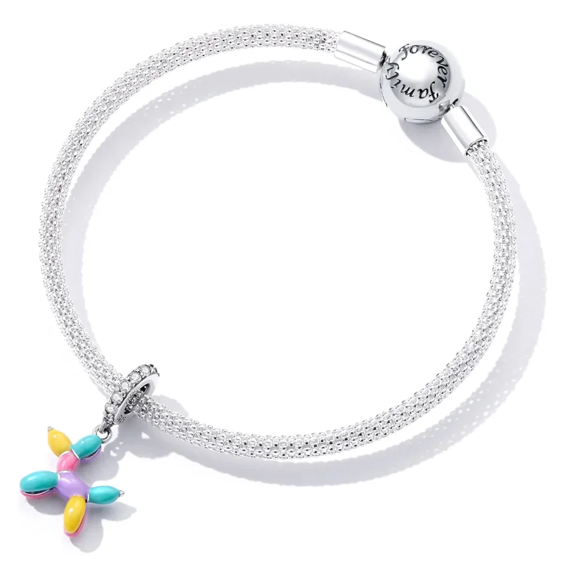 (kép) PANDORA típusú Ballon kölyökkutya függő charm - SCC2217 - Megtekintés 4