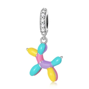 PANDORA típusú Ballon kölyökkutya függő charm - SCC2217 (kép) PANDORA típusú Ballon kölyökkutya függő charm - SCC2217