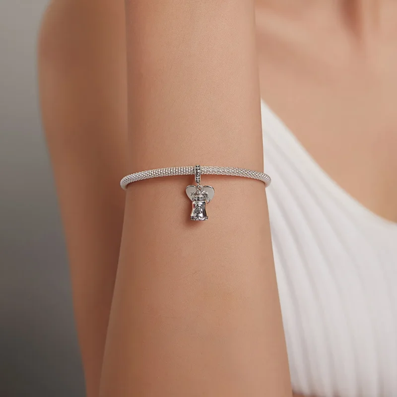 (kép) PANDORA típusú Bébi medve palack függő charm - BSC491 - Megtekintés 5