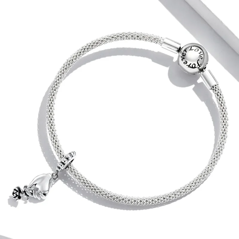 (kép) PANDORA típusú Bergamott lótusz függő charm - SCC2169 - Megtekintés 3