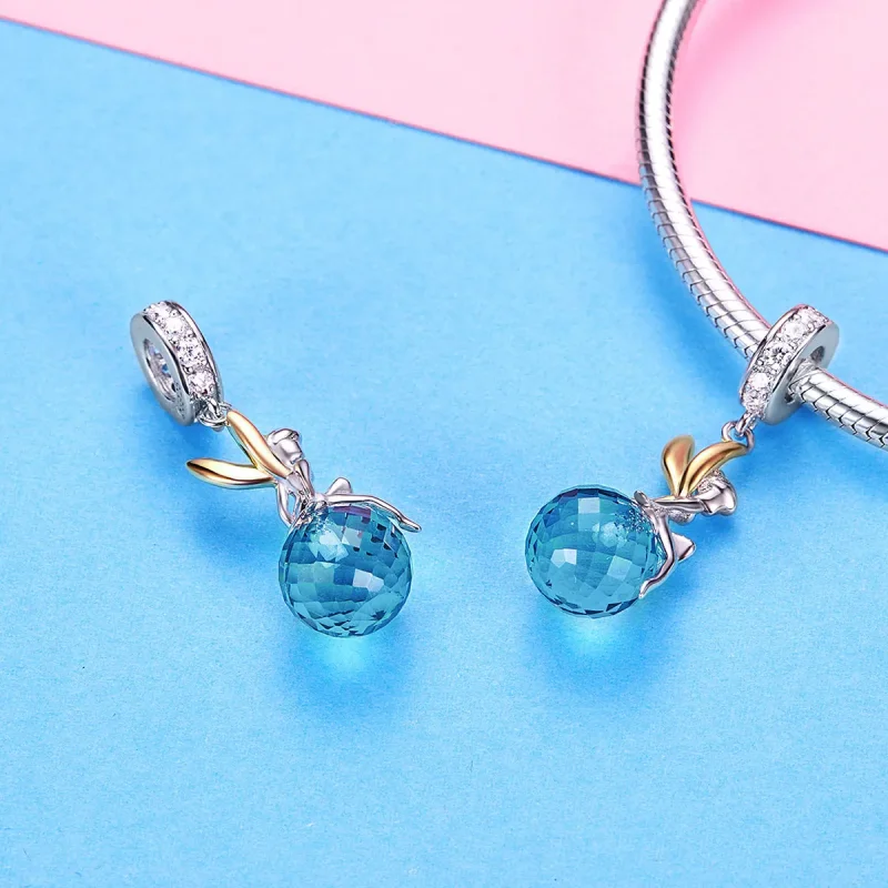 (kép) PANDORA típusú bicolor elf planet függő charm - BSC056 - Megtekintés 3
