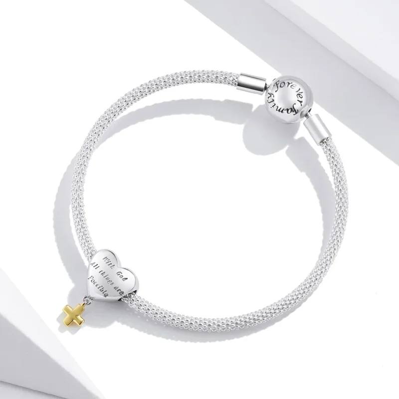 (kép) PANDORA típusú bicolor istennel minden lehetséges függő charm - BSC309 - Megtekintés 3