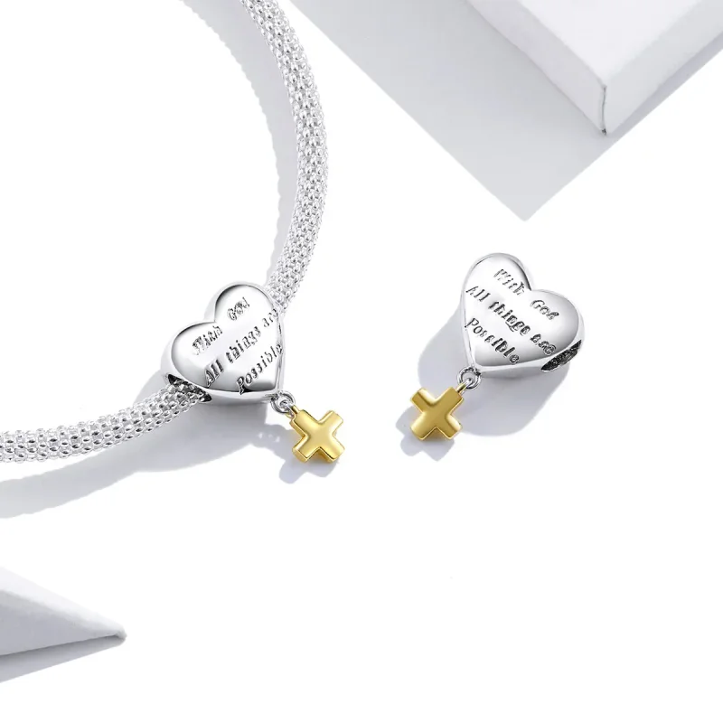 (kép) PANDORA típusú bicolor istennel minden lehetséges függő charm - BSC309 - Megtekintés 4