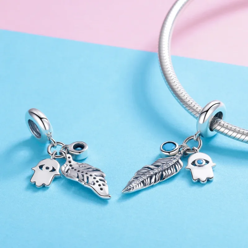 (kép) PANDORA típusú Bohém stílus függő charm - SCC880 - Megtekintés 4