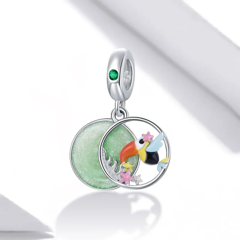 (kép) PANDORA típusú Boldog tukán függő charm - BSC449 - Megtekintés 2