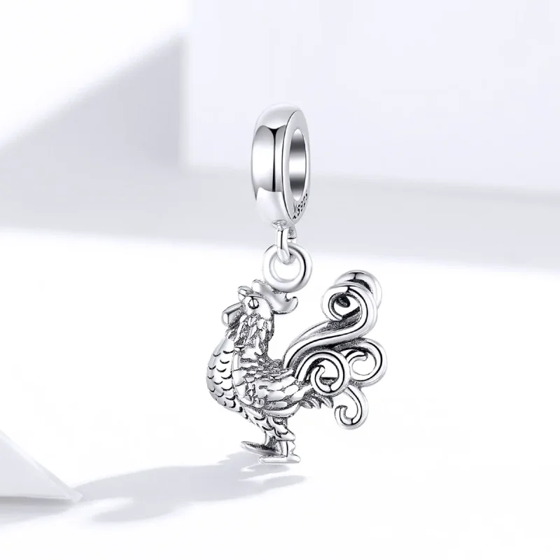 (kép) PANDORA típusú bátor kakas függő charm - SCC1337 - Megtekintés 2