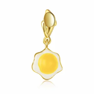 PANDORA típusú buggyantott tojás függő charm - BSC350 (kép) PANDORA típusú buggyantott tojás függő charm - BSC350