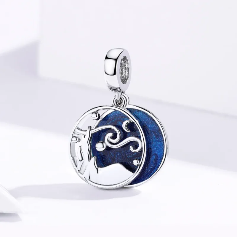 (kép) PANDORA típusú csillagos égbolt függő charm - SCC1389 - Megtekintés 2