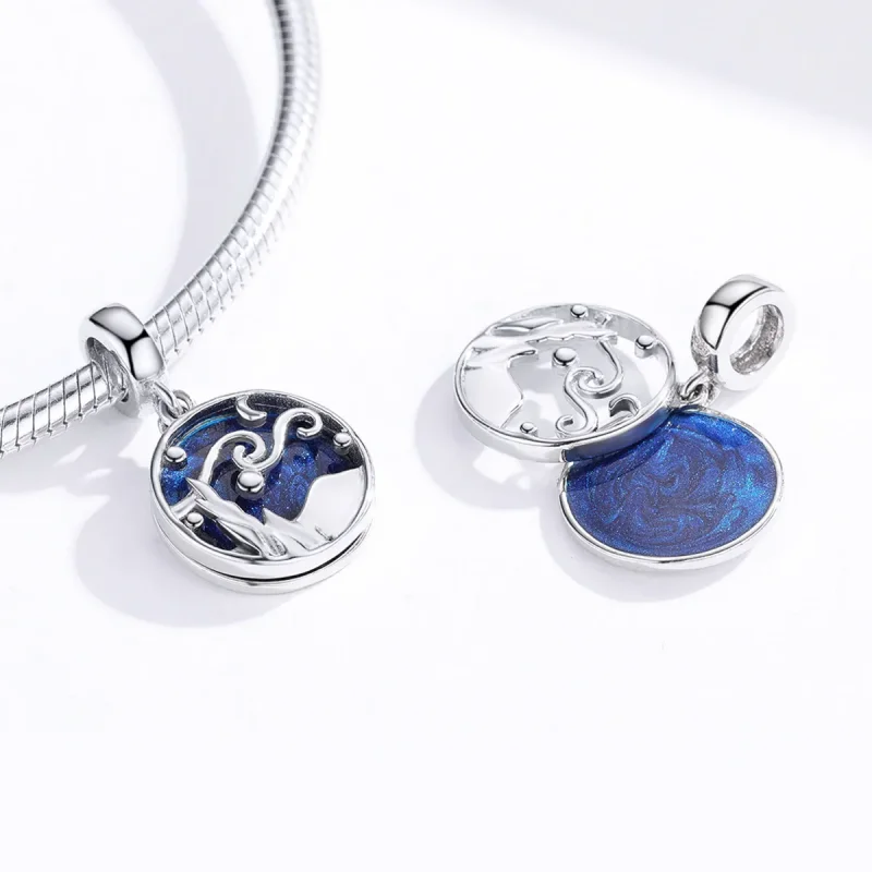 (kép) PANDORA típusú csillagos égbolt függő charm - SCC1389 - Megtekintés 3
