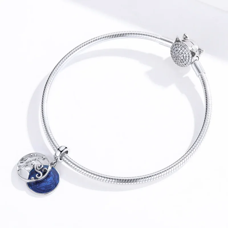 (kép) PANDORA típusú csillagos égbolt függő charm - SCC1389 - Megtekintés 4
