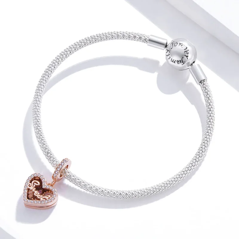 (kép) PANDORA típusú csokoládé díszdoboz függő charm - SCC1670 - Megtekintés 3