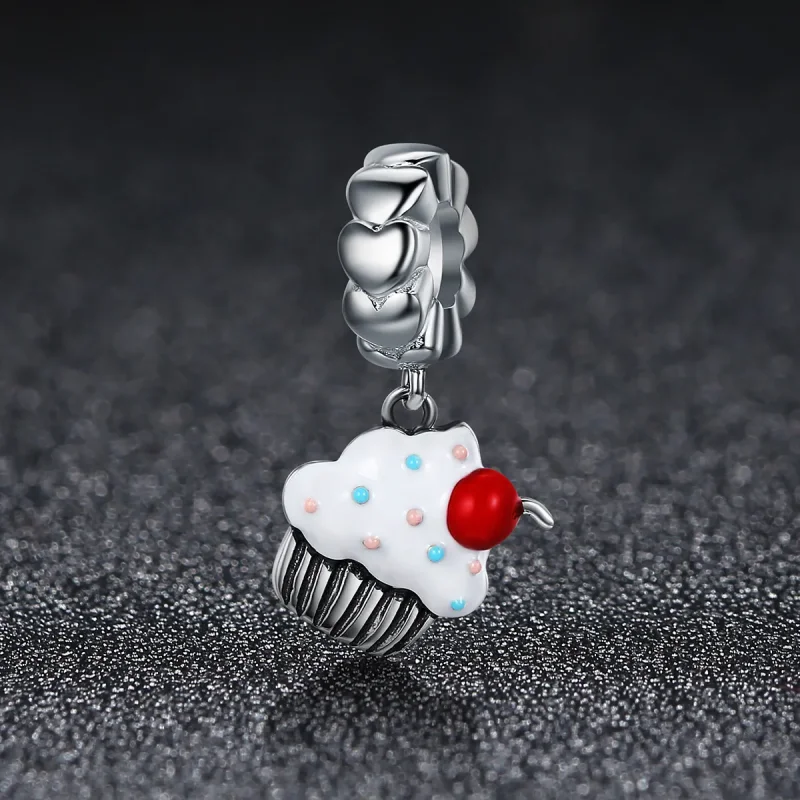 (kép) PANDORA típusú cupcakes függő charm - SCC350 - Megtekintés 2