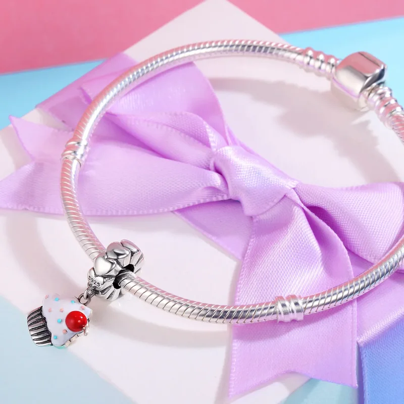 (kép) PANDORA típusú cupcakes függő charm - SCC350 - Megtekintés 4
