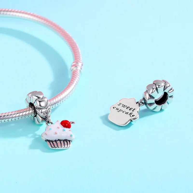 (kép) PANDORA típusú cupcakes függő charm - SCC350 - Megtekintés 5