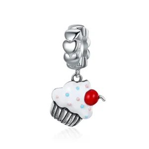 (kép) PANDORA típusú cupcakes függő charm - SCC350