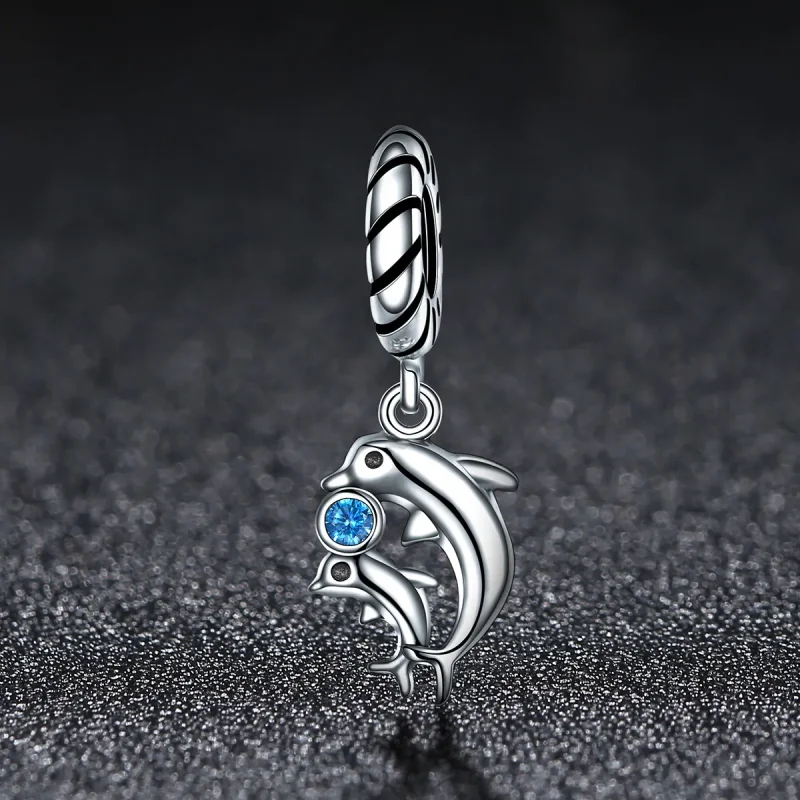 (kép) PANDORA típusú delfin függő charm - SCC264 - Megtekintés 2