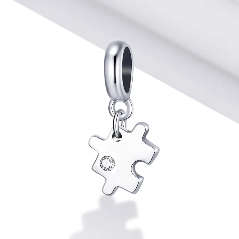 (kép) PANDORA típusú Divat puzzle függő charm - SCX133 - Megtekintés 2