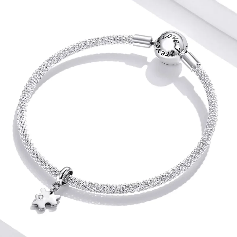 (kép) PANDORA típusú Divat puzzle függő charm - SCX133 - Megtekintés 3