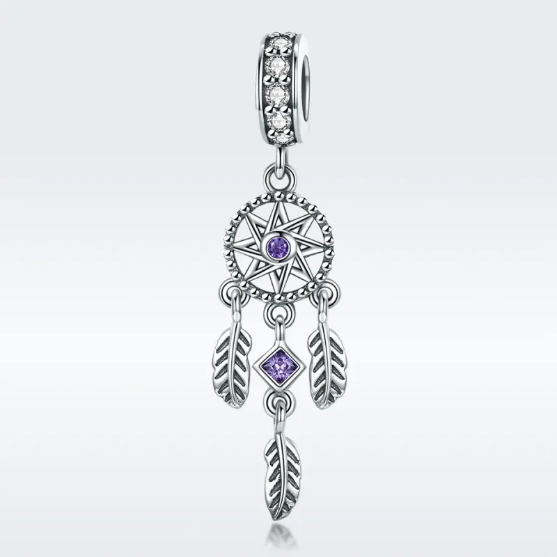 (kép) PANDORA típusú dreamcatcher függő charm - SCC841 - Megtekintés 3