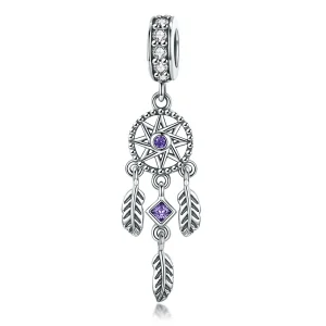 (kép) PANDORA típusú dreamcatcher függő charm - SCC841