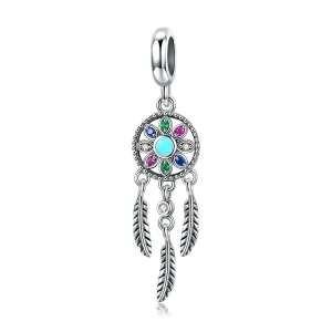 (kép) PANDORA típusú dreamcatcher függő charm - SCC961