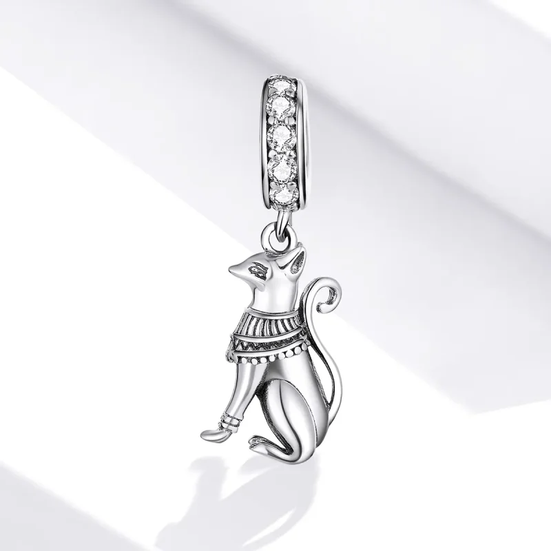 (kép) PANDORA típusú egyiptomi macska függő charm - SCC1505 - Megtekintés 2