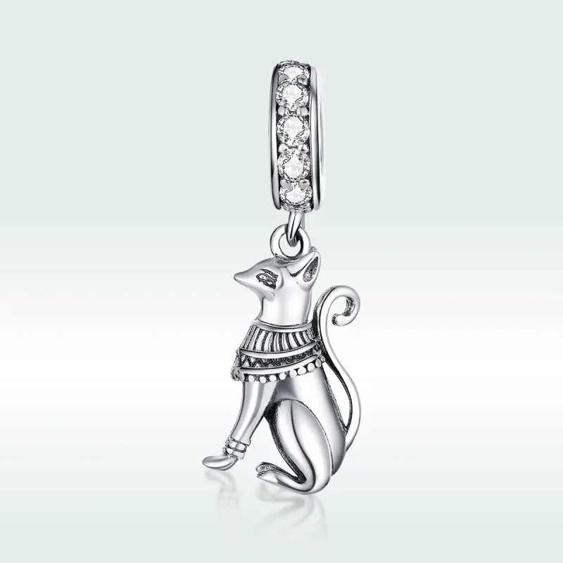 (kép) PANDORA típusú egyiptomi macska függő charm - SCC1505 - Megtekintés 5
