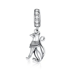 (kép) PANDORA típusú egyiptomi macska függő charm - SCC1505