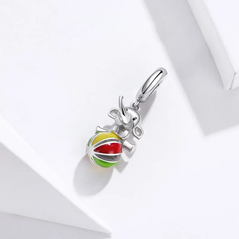 (kép) PANDORA típusú Elefánt függő charm - BSC091 - Megtekintés 2