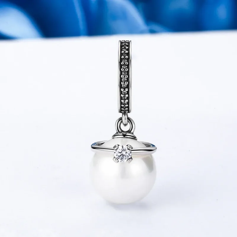(kép) PANDORA típusú elegáns gyöngyök függő charm - SCC137 - Megtekintés 3