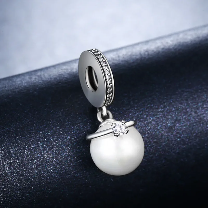 (kép) PANDORA típusú elegáns gyöngyök függő charm - SCC137 - Megtekintés 6