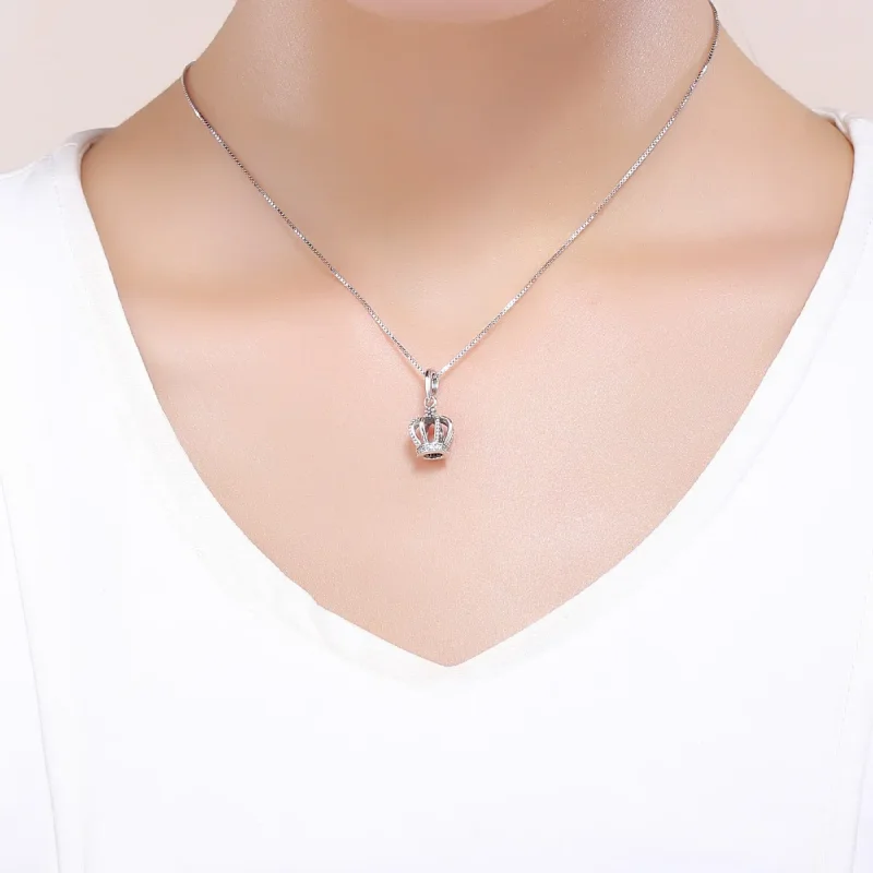 (kép) PANDORA típusú elegáns korona függő charm - SCC781 - Megtekintés 5