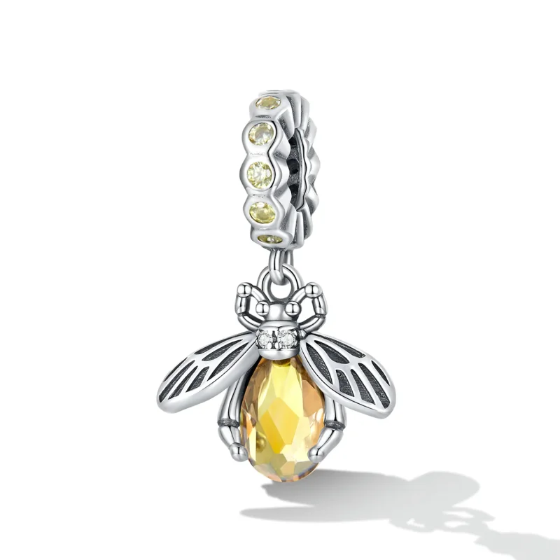 (kép) PANDORA típusú Finom méh függő charm - SCC2293 - Megtekintés 2