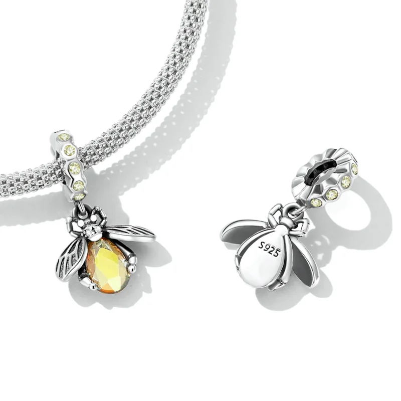 (kép) PANDORA típusú Finom méh függő charm - SCC2293 - Megtekintés 4