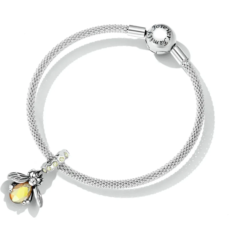 (kép) PANDORA típusú Finom méh függő charm - SCC2293 - Megtekintés 5