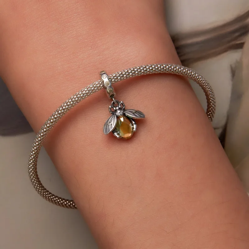 (kép) PANDORA típusú Finom méh függő charm - SCC2293 - Megtekintés 6