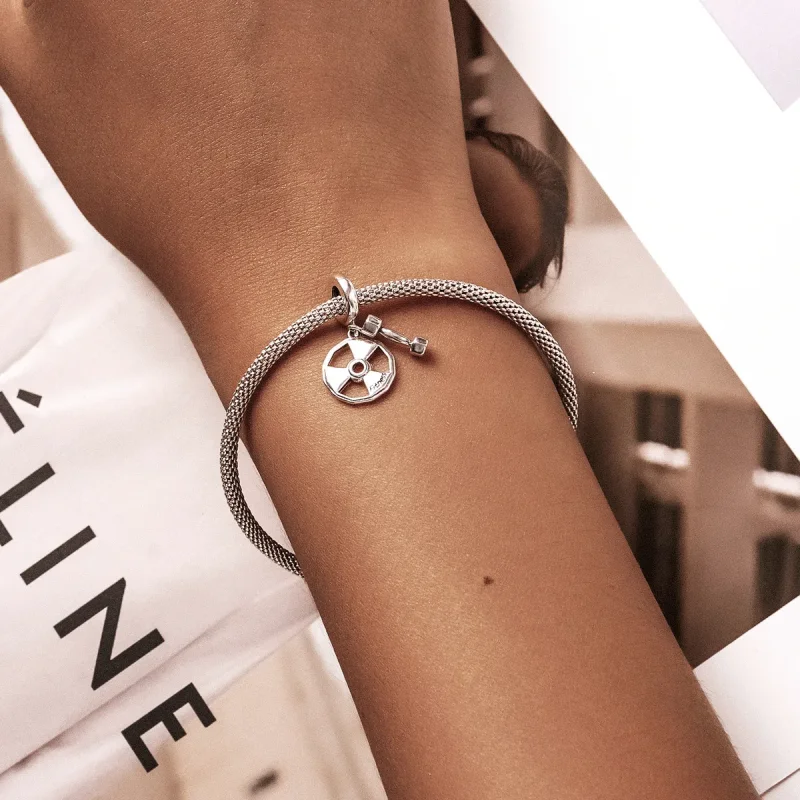 (kép) PANDORA típusú Fitnesz eszközök függő charm - SCC2053 - Megtekintés 5