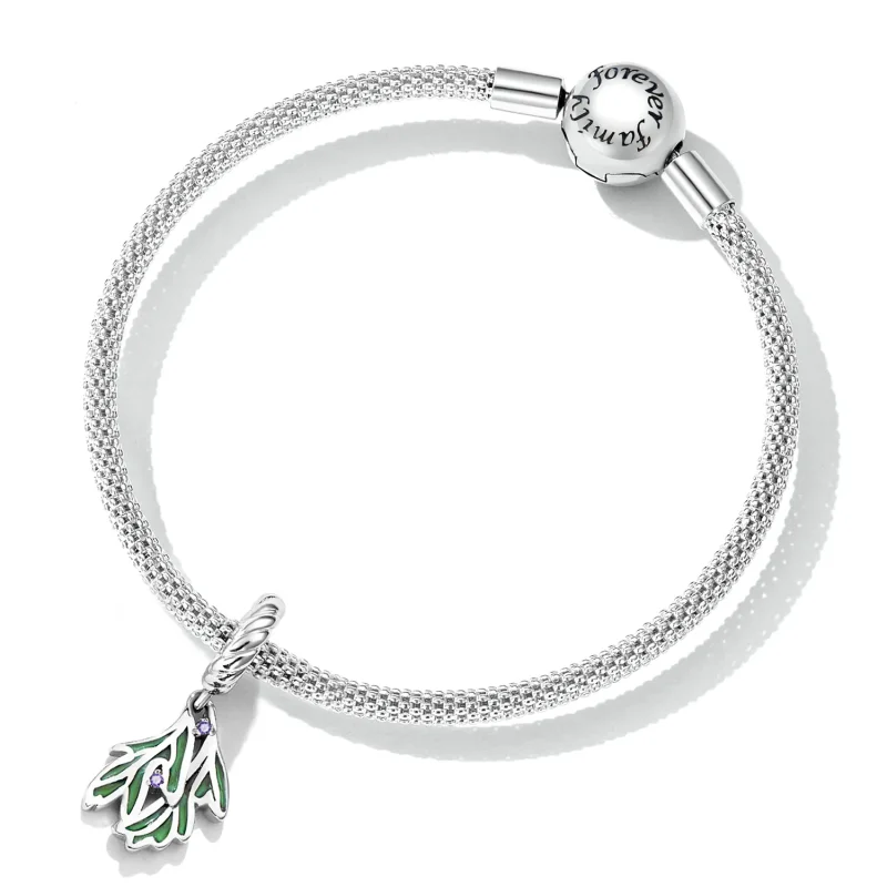 (kép) PANDORA típusú Friss levelek függő charm - SCC2295 - Megtekintés 5