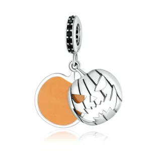 PANDORA típusú gonosz tök mosolygó arc függő charm - SCC1620 (kép) PANDORA típusú gonosz tök mosolygó arc függő charm - SCC1620