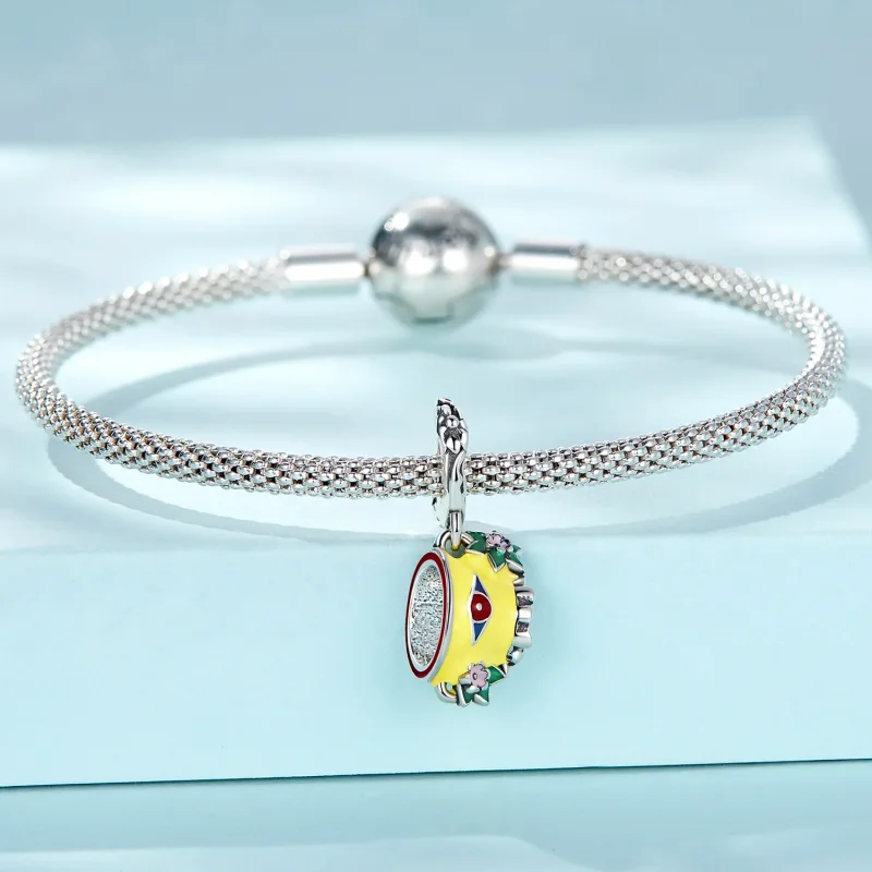 (kép) PANDORA típusú Groteszk ördögszem teáskanna függő charm - SCC2375 - Megtekintés 3