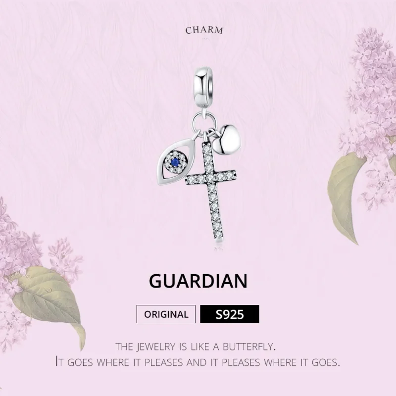 (kép) PANDORA típusú gyám függő charm - SCC1327 - Megtekintés 6