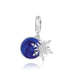 PANDORA típusú havas éjszakai égbolt függő charm - BSC367 (kép) PANDORA típusú havas éjszakai égbolt függő charm - BSC367