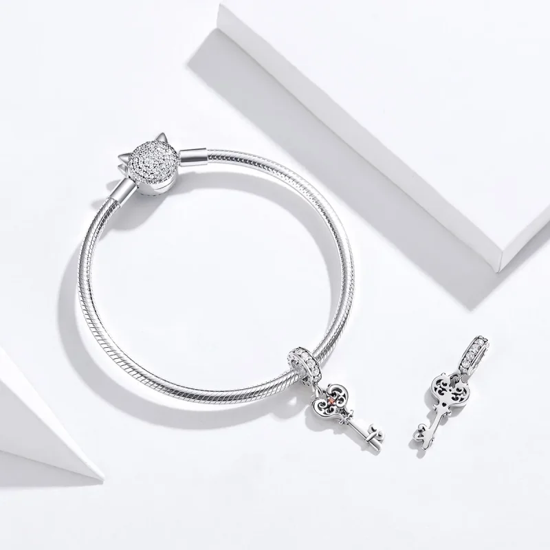 (kép) PANDORA típusú heartlock függő charm - BSC092 - Megtekintés 4