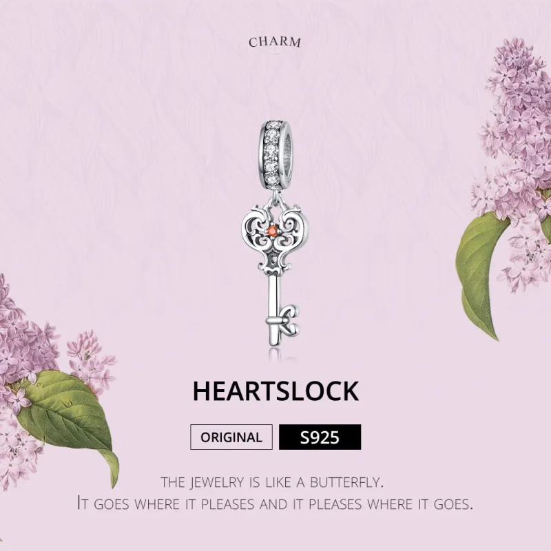 (kép) PANDORA típusú heartlock függő charm - BSC092 - Megtekintés 5
