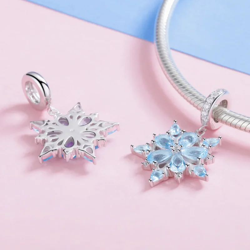 (kép) PANDORA típusú hópelyhek függő charm - SCC940 - Megtekintés 4