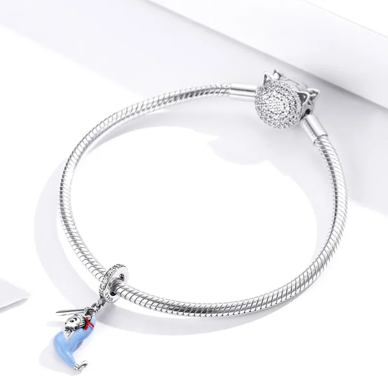(kép) PANDORA típusú Hua Mulan függő charm - SCC1570 - Megtekintés 3