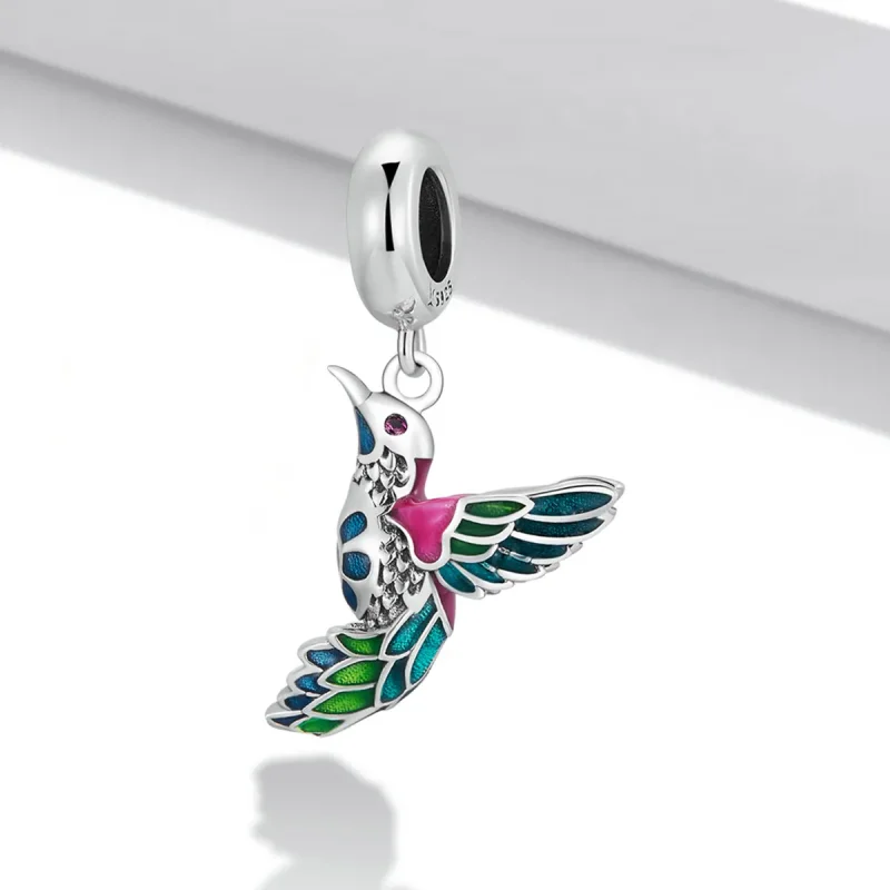(kép) PANDORA típusú Jégmadár függő charm - SCC2126 - Megtekintés 2