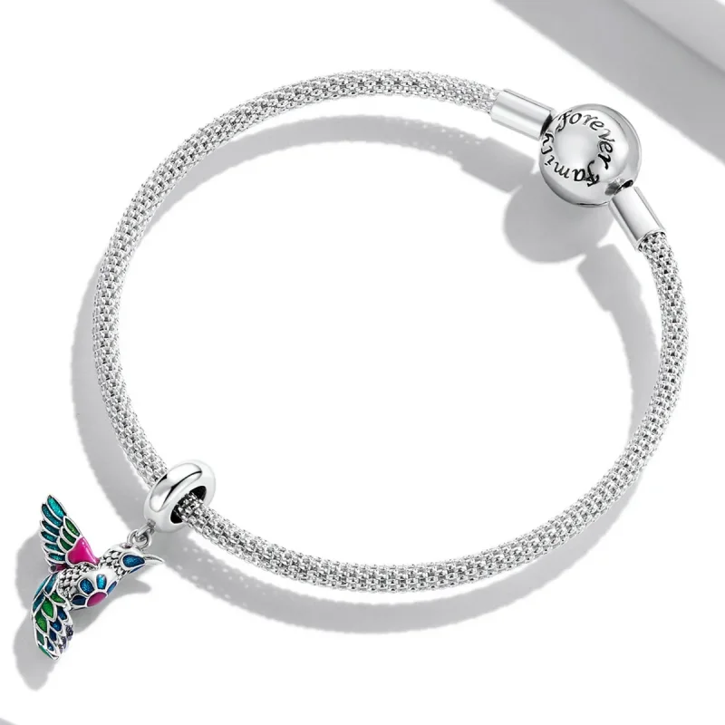 (kép) PANDORA típusú Jégmadár függő charm - SCC2126 - Megtekintés 3