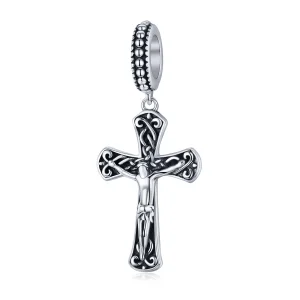 PANDORA típusú jézus keresztje függő charm - SCC1407 (kép) PANDORA típusú jézus keresztje függő charm - SCC1407